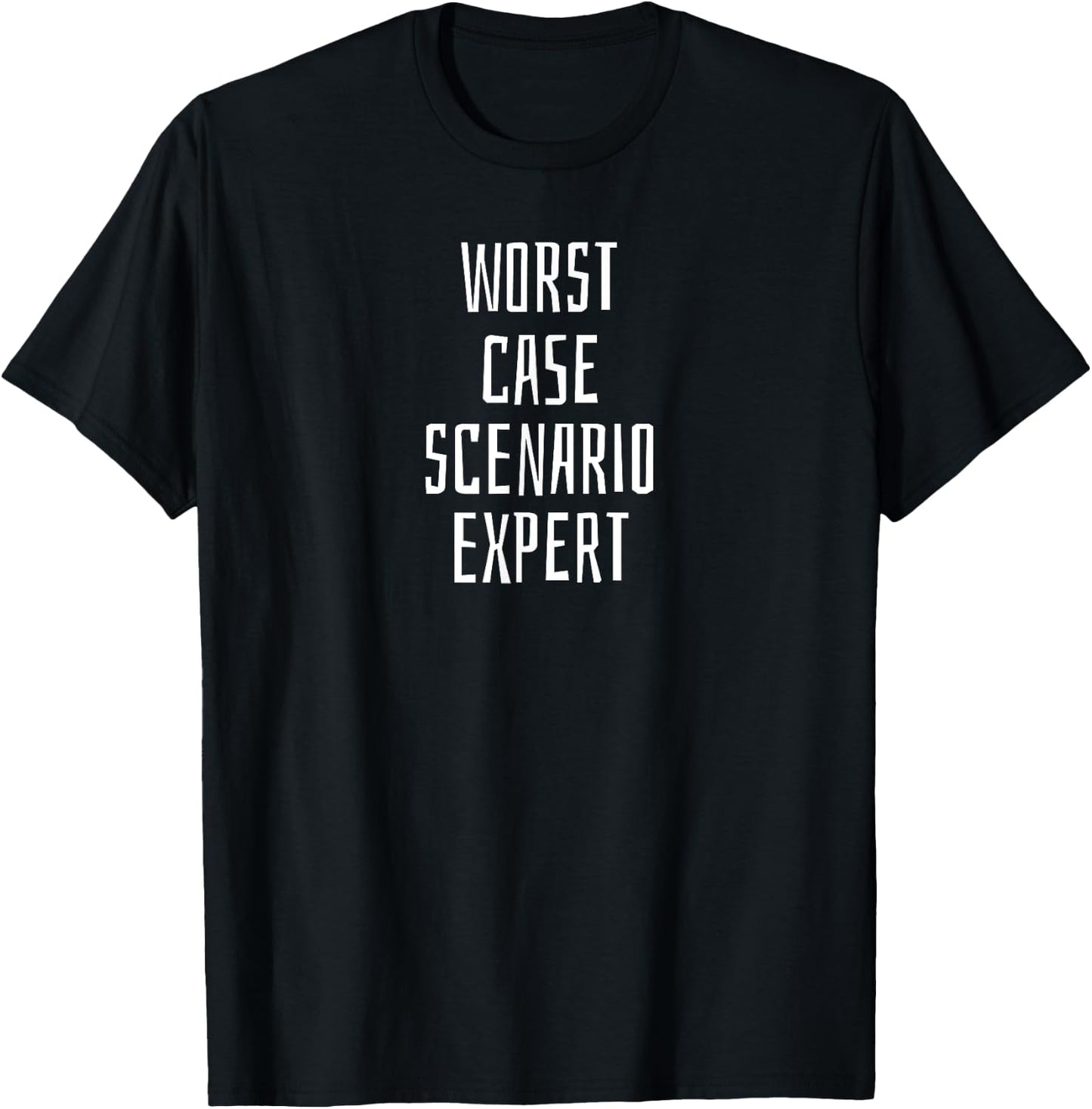 Worst Case Scenario Expert Funny English T-Shirt - T-Shirt | Black