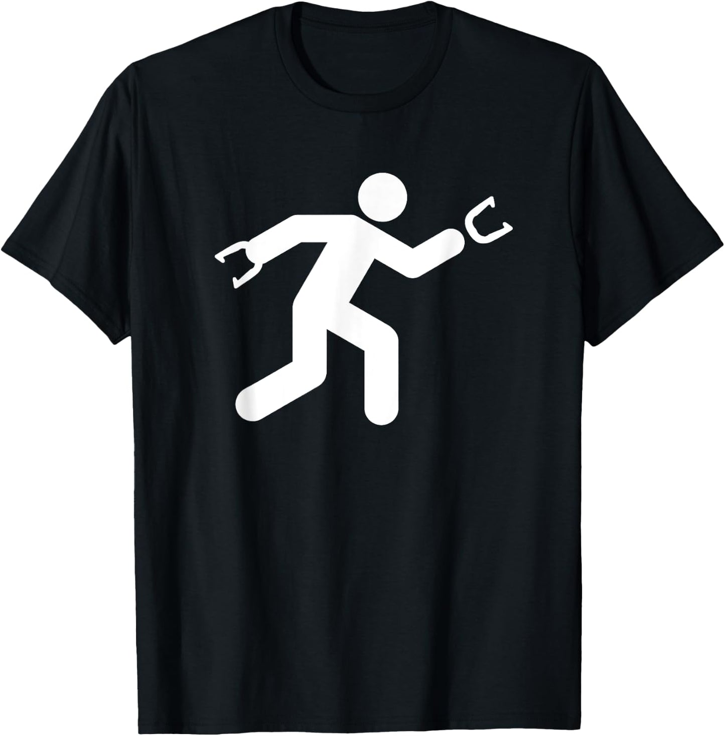 Sign Man - Horseshoe Throwing Shirt Horseshoe Pitchers Gift T-Shirt - T-Shirt | Black