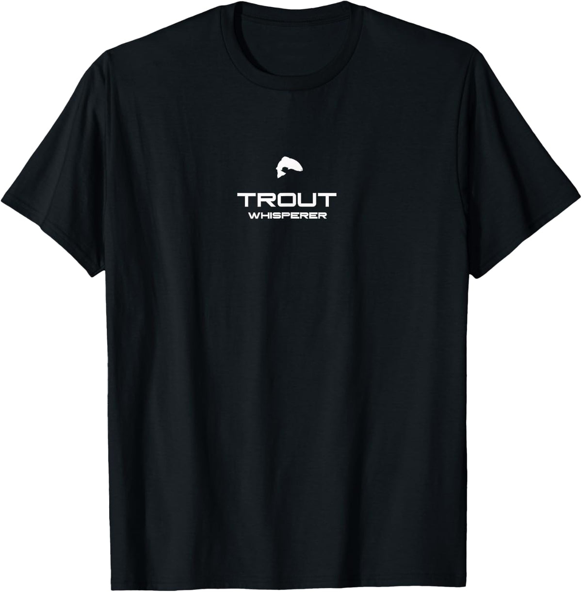 Trout Whisperer Funny Fly Fishing Gift Fisherman T-Shirt - T-Shirt | Black