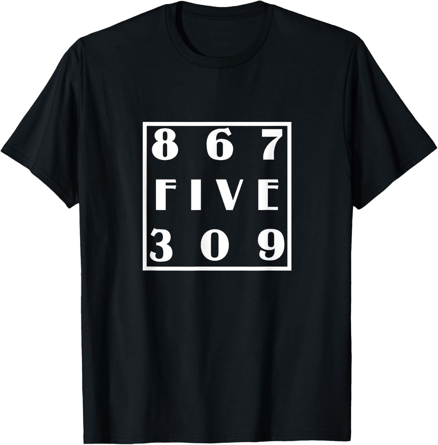 8675309 80s Pop Song T-Shirt - T-Shirt | Black