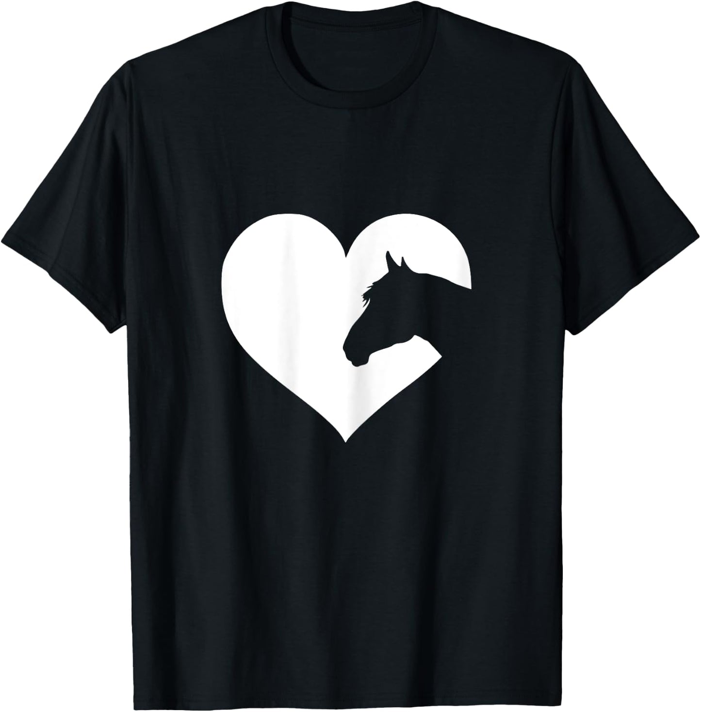 Horse lover for girls & women who love horses T-Shirt - T-Shirt | Black
