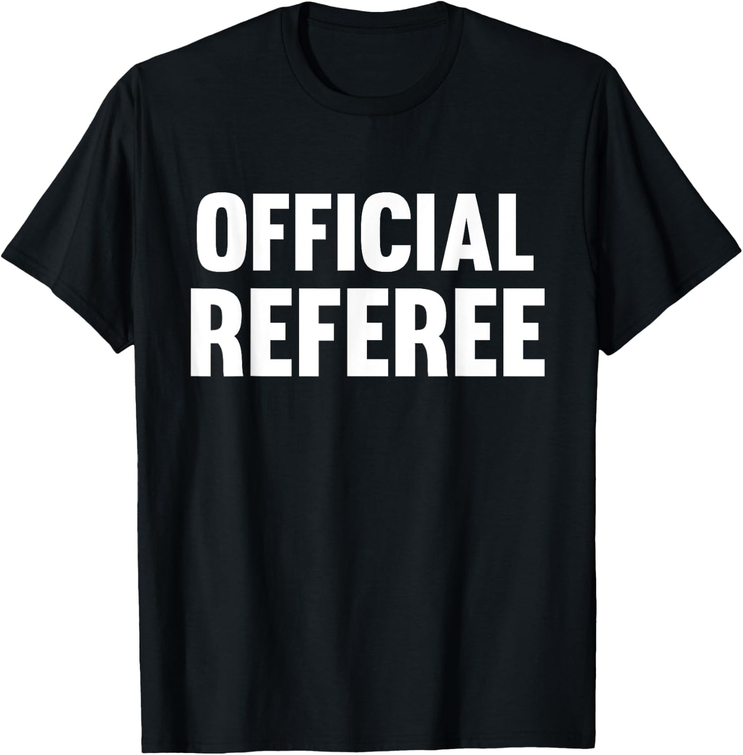 Official Referee Uniform Easy Halloween Party Costume T-Shirt - T-Shirt | Black