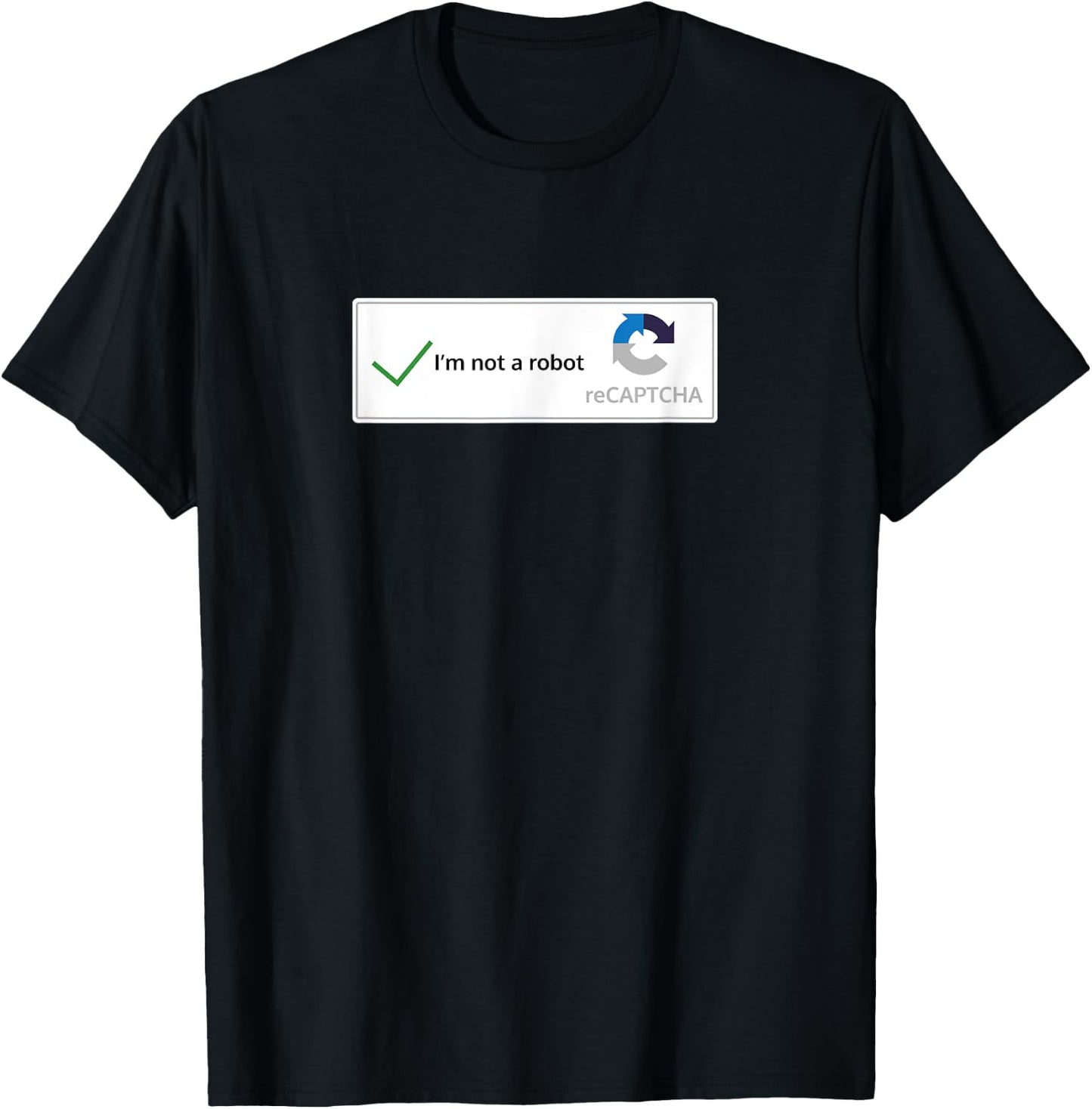 I'm not a robot web internet funny quiz question T-Shirt - T-Shirt | Black