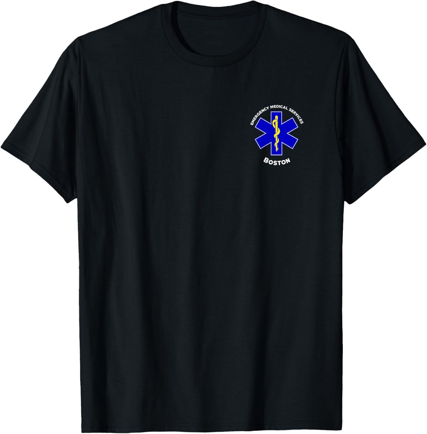 Boston Massachusetts EMS Paramedic EMT Uniform T-Shirt - T-Shirt | Black