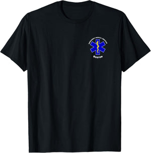 Boston Massachusetts EMS Paramedic EMT Uniform T-Shirt - T-Shirt | Black