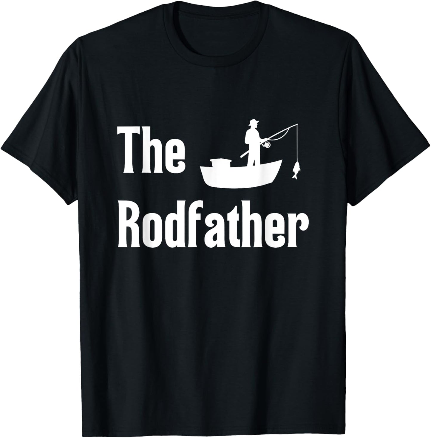 The Rodfather Fishing T-Shirt - T-Shirt | Black
