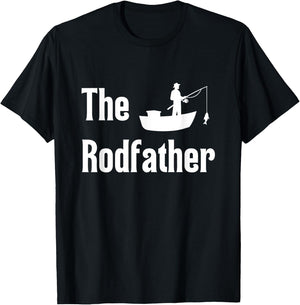 The Rodfather Fishing T-Shirt - T-Shirt | Black