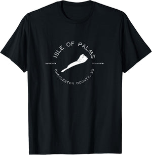 Isle Of Palms South Carolina Graphic T T-Shirt - T-Shirt | Black