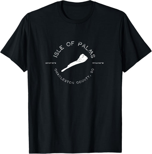 Isle Of Palms South Carolina Graphic T T-Shirt - T-Shirt | Black