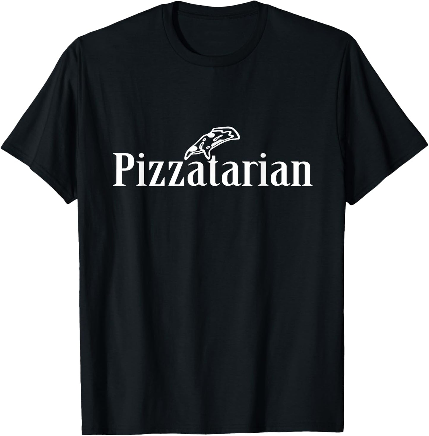 PIZZATARIAN PIZZA Pie Funny Food T-Shirt - T-Shirt | Black