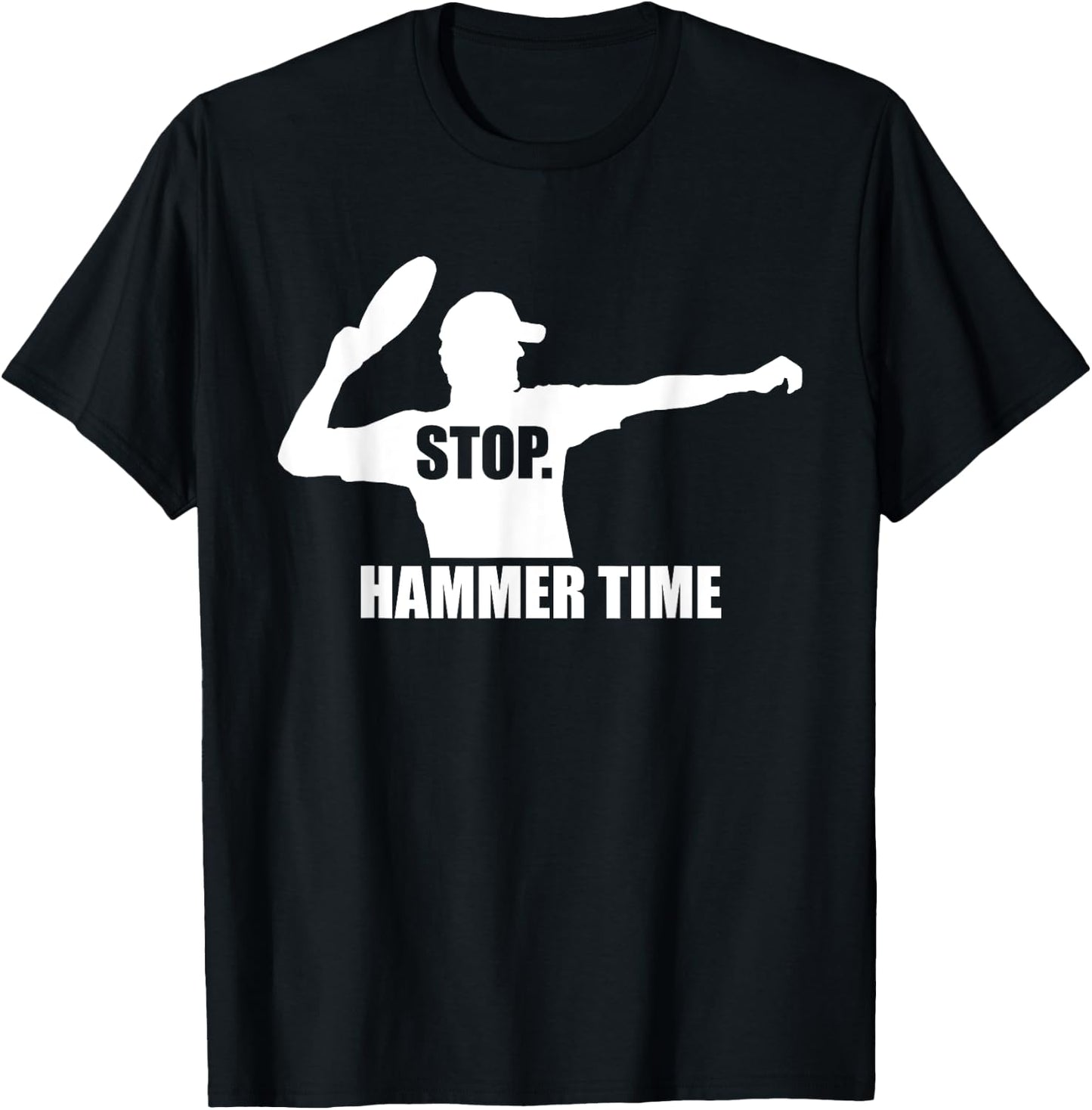 Stop. Hammer Time - Ultimate Frisbee - TeeJunkee T-Shirt - T-Shirt | Black