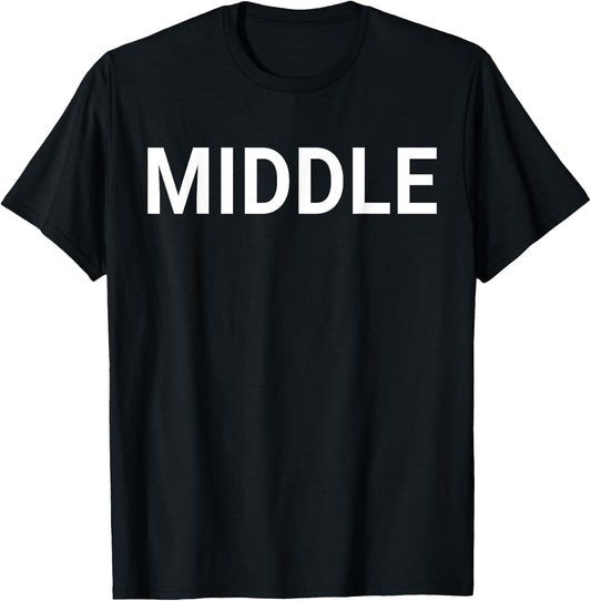 Oldest Child | Middle Child | Youngest Child Shirt Matching T-Shirt - T-Shirt | Black