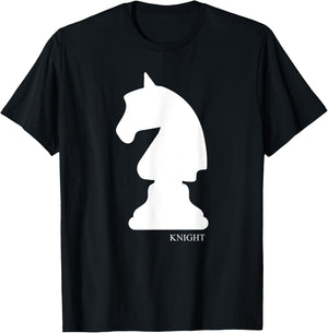 Knight Chess Piece Group Costume Chess Club Chess Board T-Shirt - T-Shirt | Black