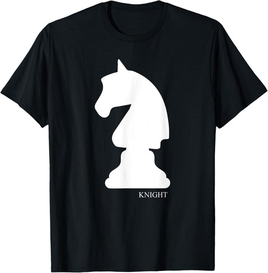 Knight Chess Piece Group Costume Chess Club Chess Board T-Shirt - T-Shirt | Black
