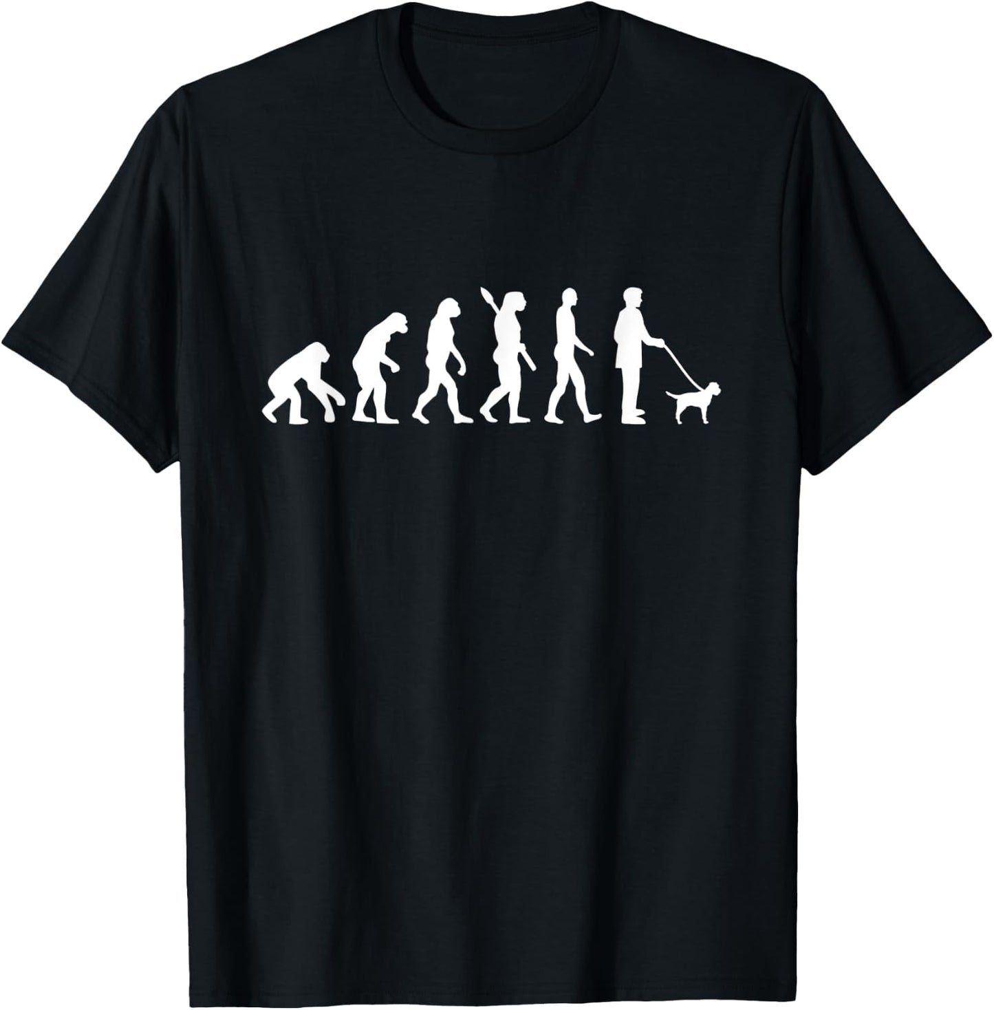 Border Terrier evolution T-Shirt - T-Shirt | Black