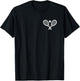 Tennis Racket Simple Tennis Logo Tennis Player T-Shirt - T-Shirt | Black