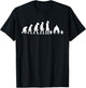 Funny Human Deadlifting Evolution Gym Fitness Weightlifter T-Shirt - T-Shirt | Black