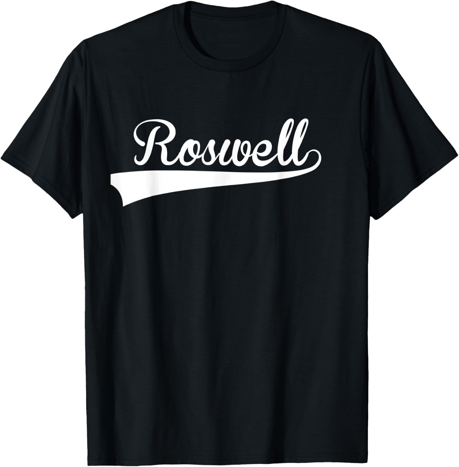 ROSWELL Baseball Styled Jersey Shirt Softball T-Shirt - T-Shirt | Black