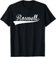 ROSWELL Baseball Styled Jersey Shirt Softball T-Shirt - T-Shirt | Black