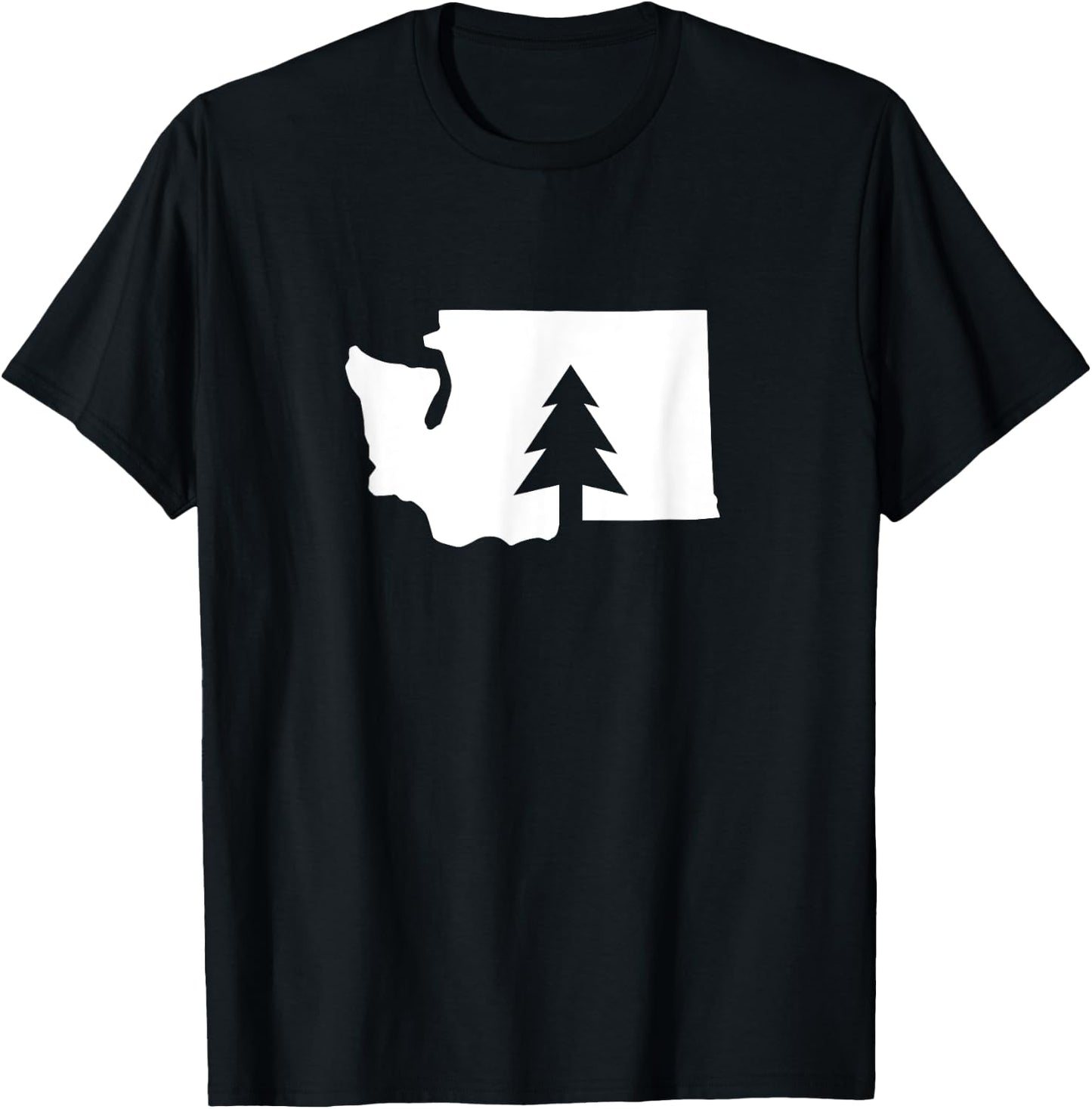 Washington State Tree PNW T-Shirt - T-Shirt | Black