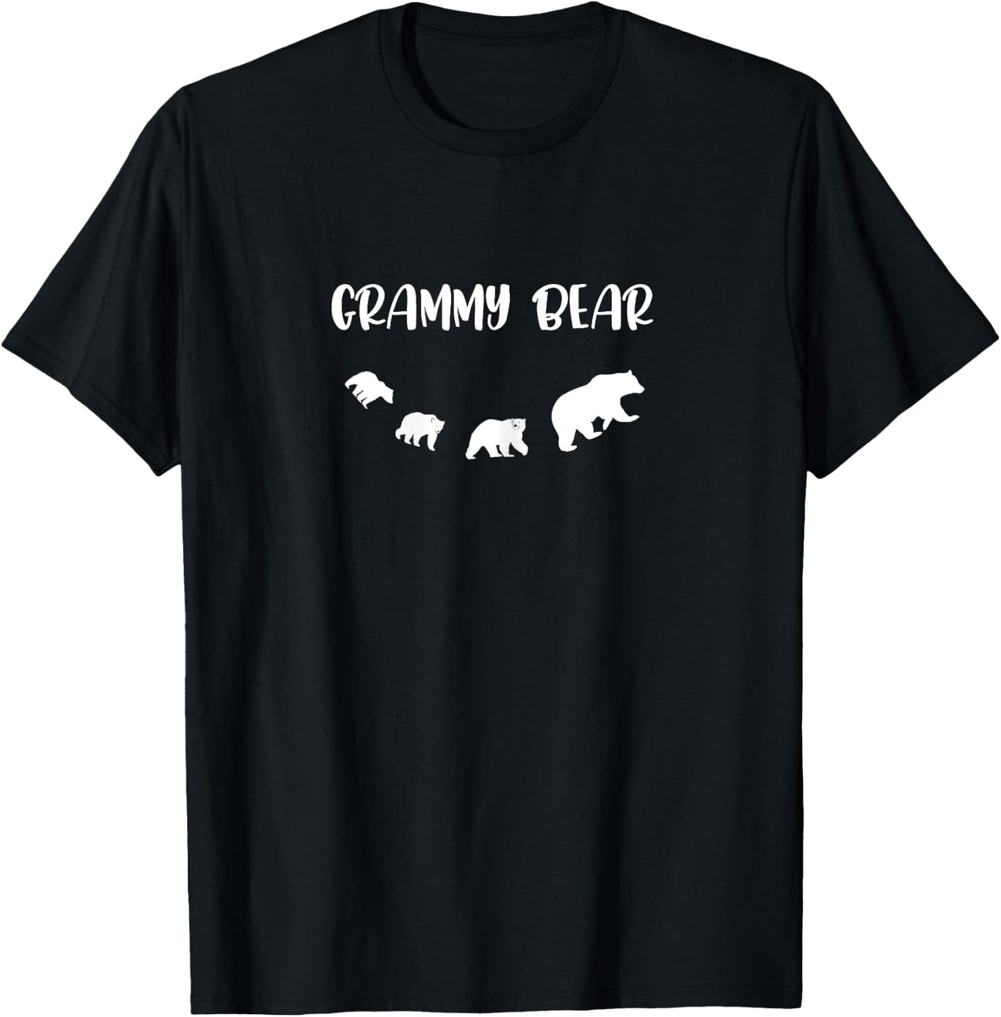 Grammy Bear And 3 Cubs T Shirt T-Shirt - T-Shirt | Black
