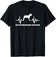Staffordshire Bull Terrier heartbeat T-Shirt - T-Shirt | Black