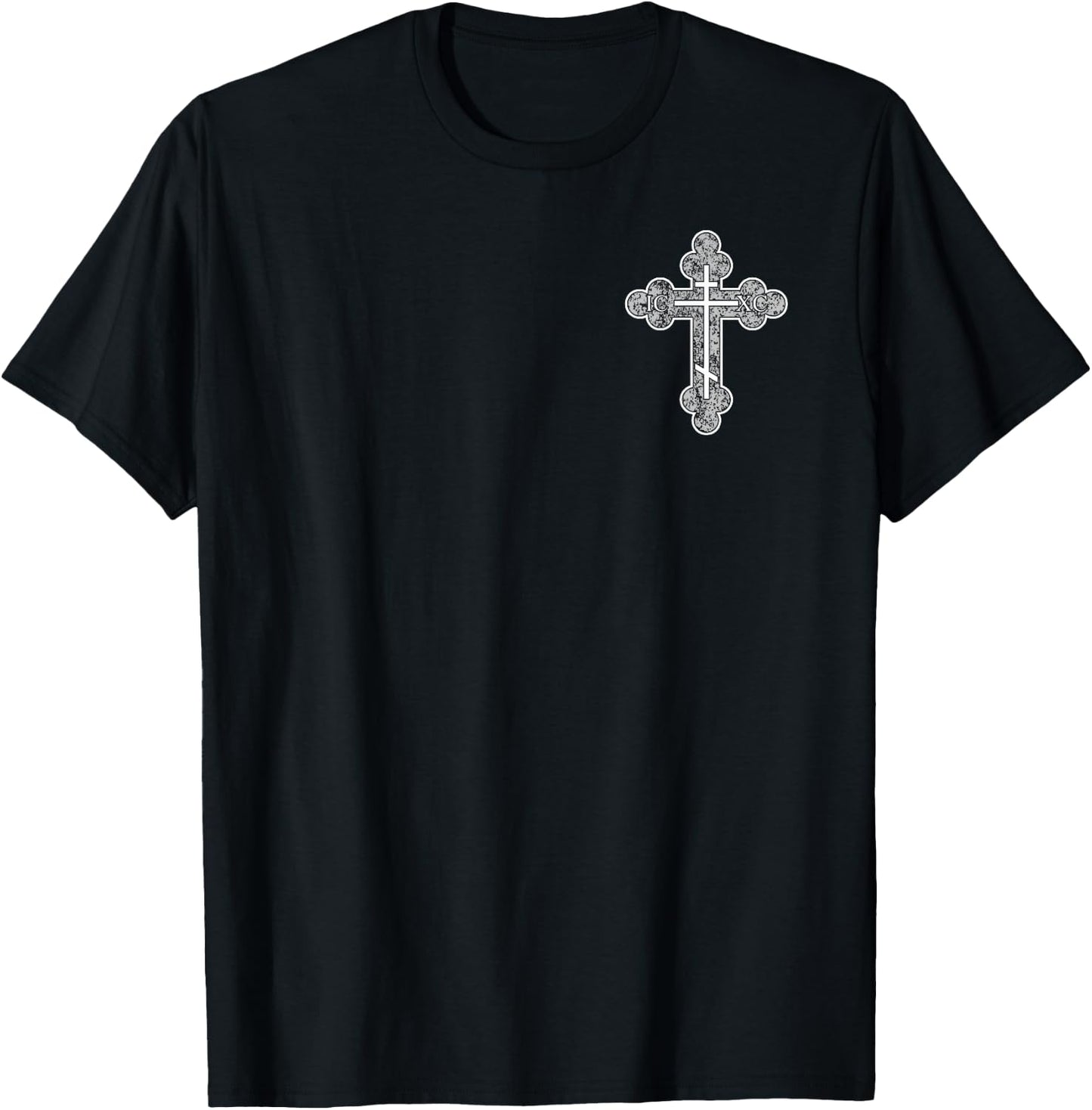 ICXC Cross Eastern Orthodox Christianity Jesus Christ T-Shirt - T-Shirt | Black