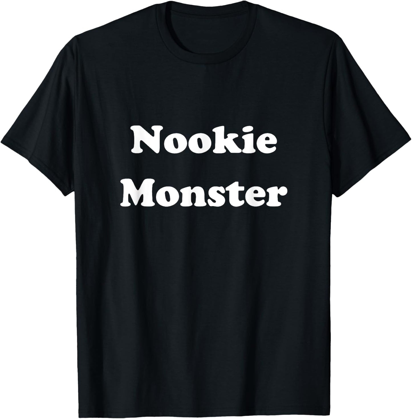 Nookie Monster Sexy Couples Cuddling T Shirt T-Shirt - T-Shirt | Black