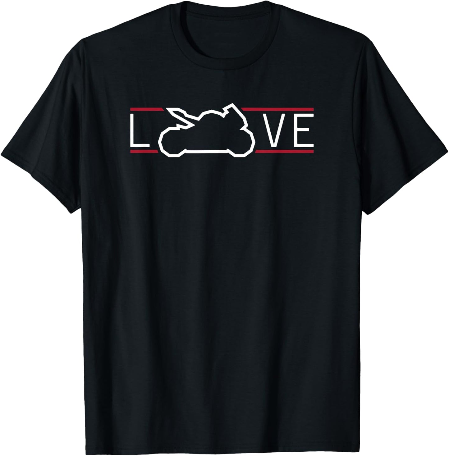Love To Ride Race Sportbike Street Sport Bike Motorcycle T-Shirt - T-Shirt | Black