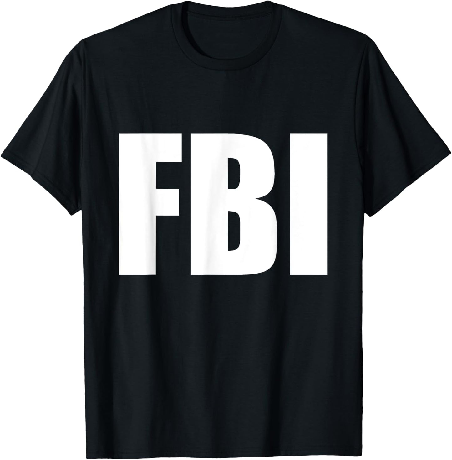 FBI Replica Agent Inspector Funny Halloween Costume T-Shirt - T-Shirt | Black