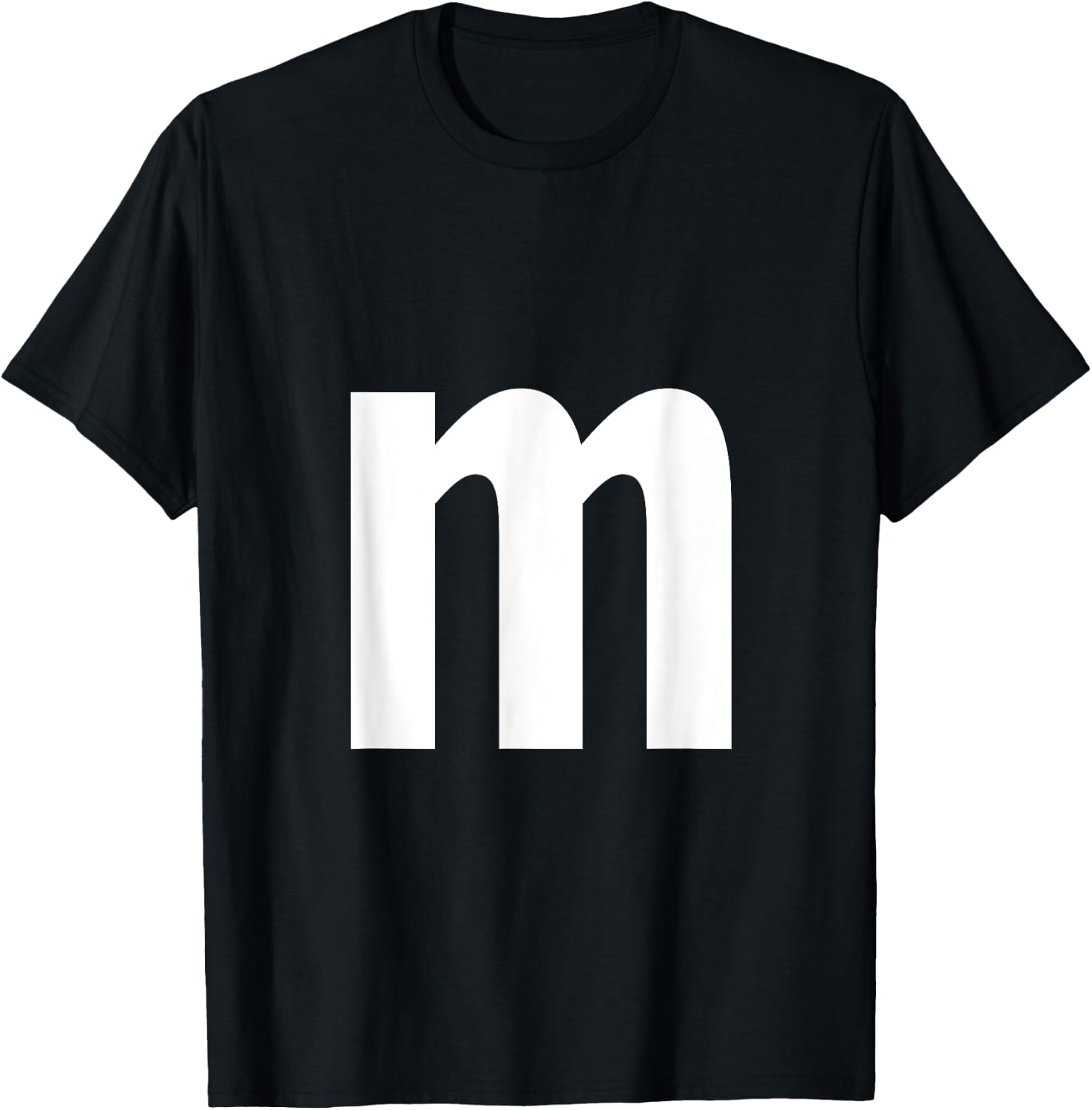 Alphabet Letter M (Lower case m) T-Shirt - T-Shirt | Black
