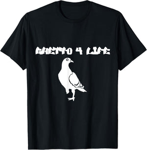 Ghetto clothes ghetto shirts: Ghetto 4 life t shirt T-Shirt - T-Shirt | Black