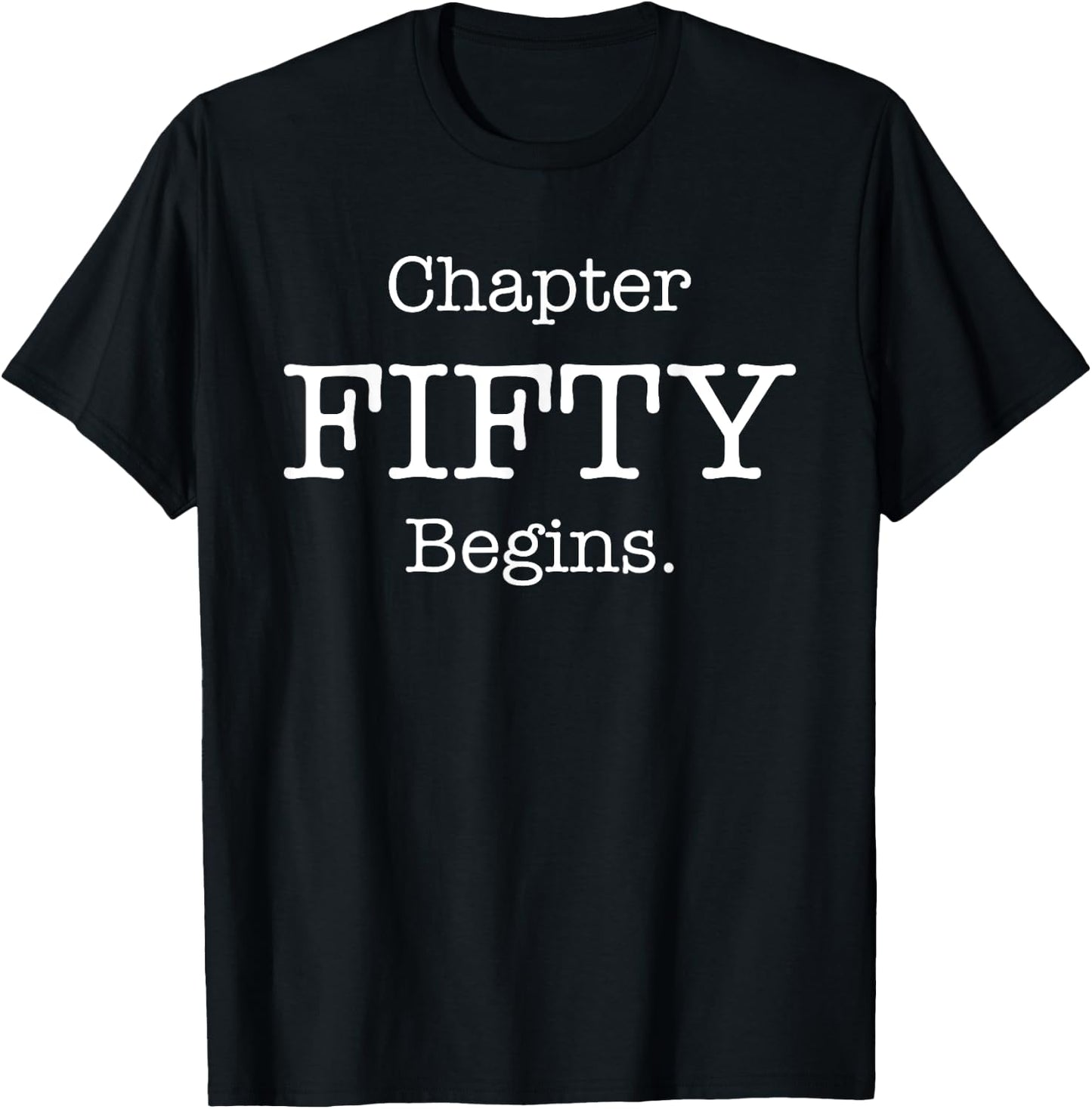 50th Birthday T Shirt Chapter 50 Reading Lovers T-Shirt - T-Shirt | Black