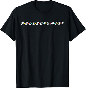 Proud Phlebotomist Gifts Phlebotomy School T-Shirt - T-Shirt | Black