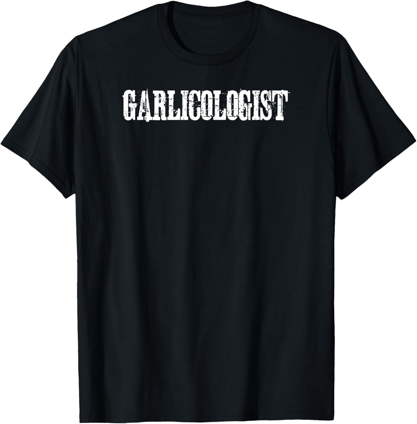 Garlic T Shirt - Garlicologist Funny T-Shirt - T-Shirt | Black