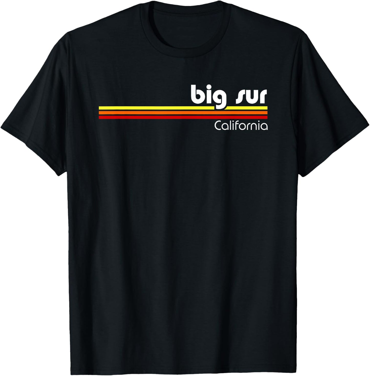 Big Sur California Retro T-Shirt - T-Shirt | Black