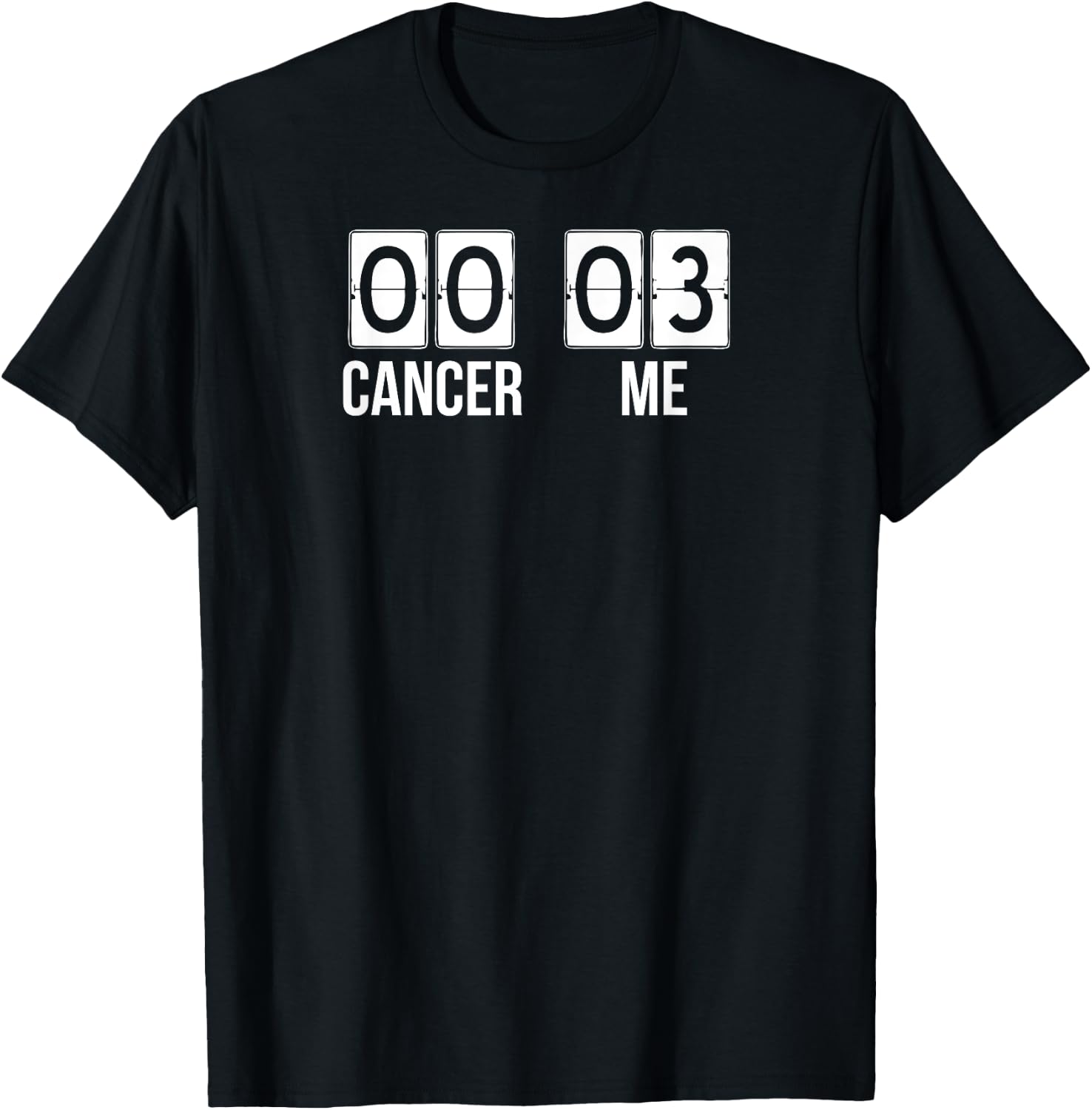 THREE TIME Cancer Survivor SCOREBOARD men women kids T-Shirt - T-Shirt | Black
