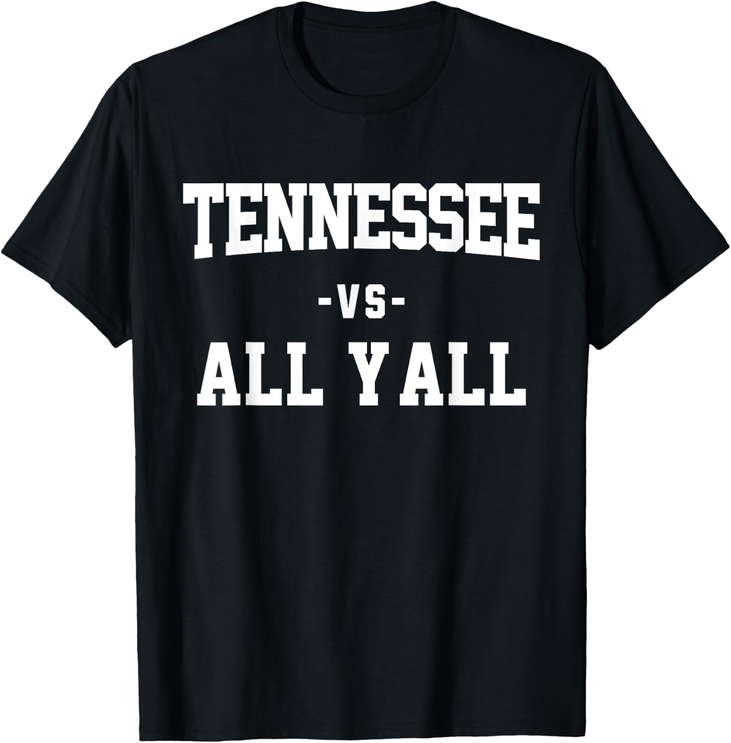 Tennessee VS All YAll Vintage Style T-Shirt - T-Shirt | Black