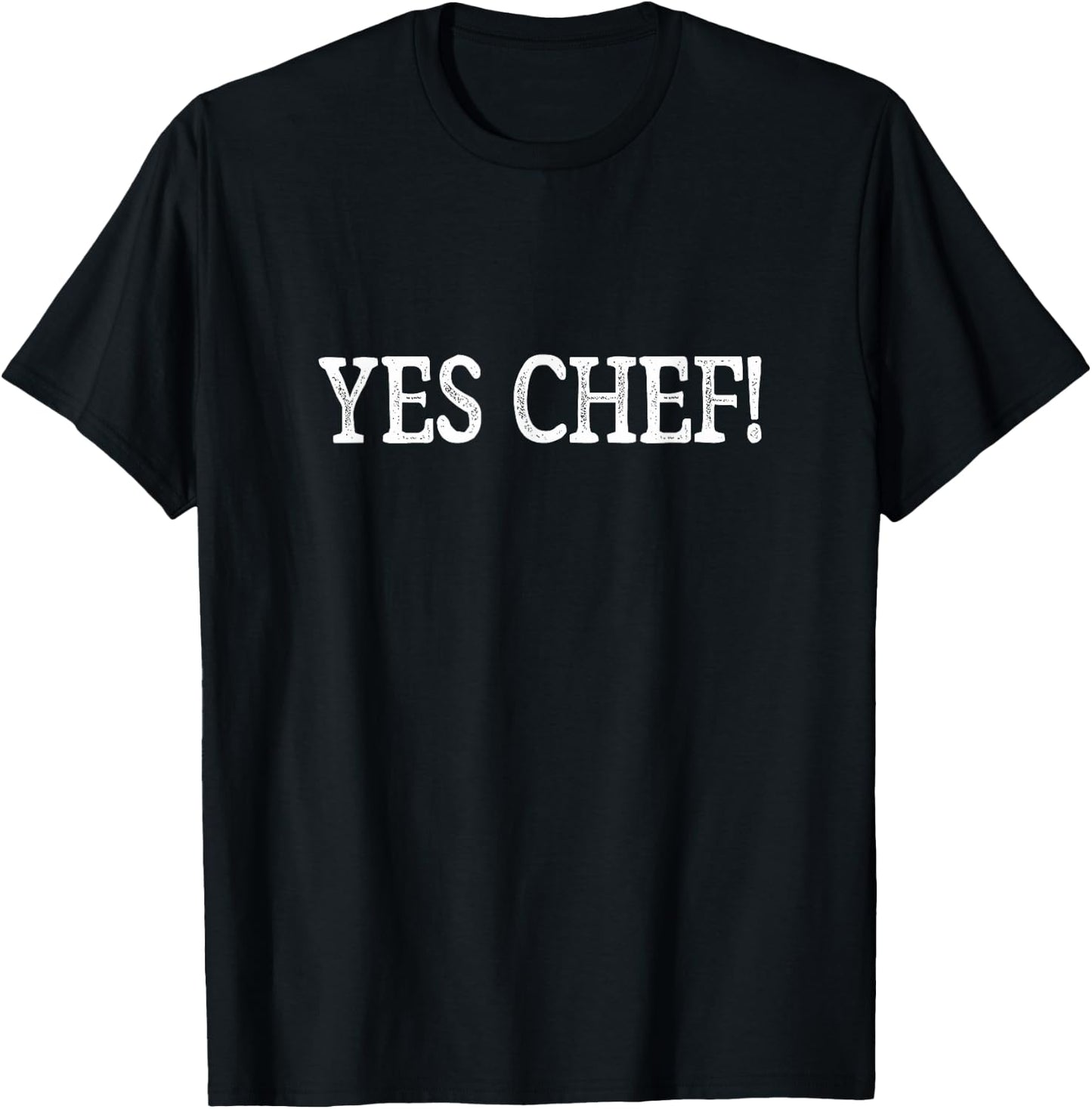 Yes Chef! - Vintage Style T-Shirt - T-Shirt | Black