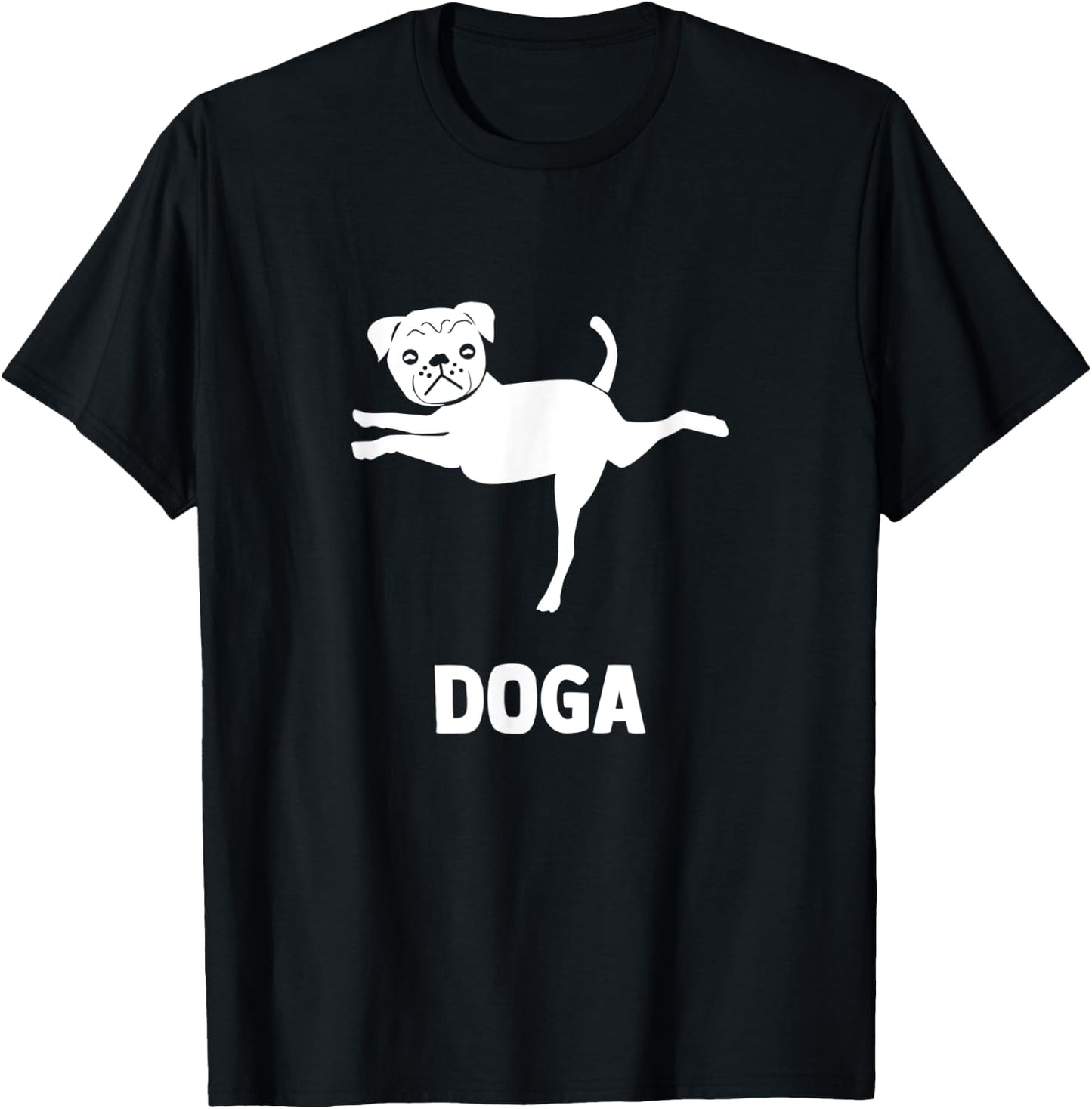 Best Dog & Yoga is DOGA Funny Gift Women T-Shirt - T-Shirt | Black