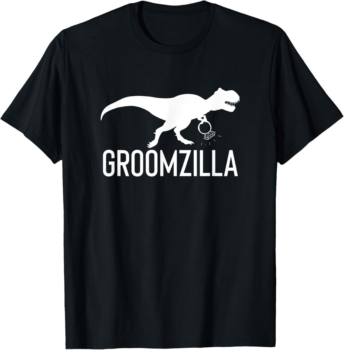 Groomzilla Funny Groom Wedding Gift Husband T-Shirt - T-Shirt | Black