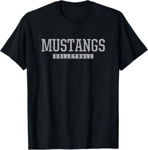 Millard North Mustangs Volleyball HS T-Shirt - T-Shirt | Black