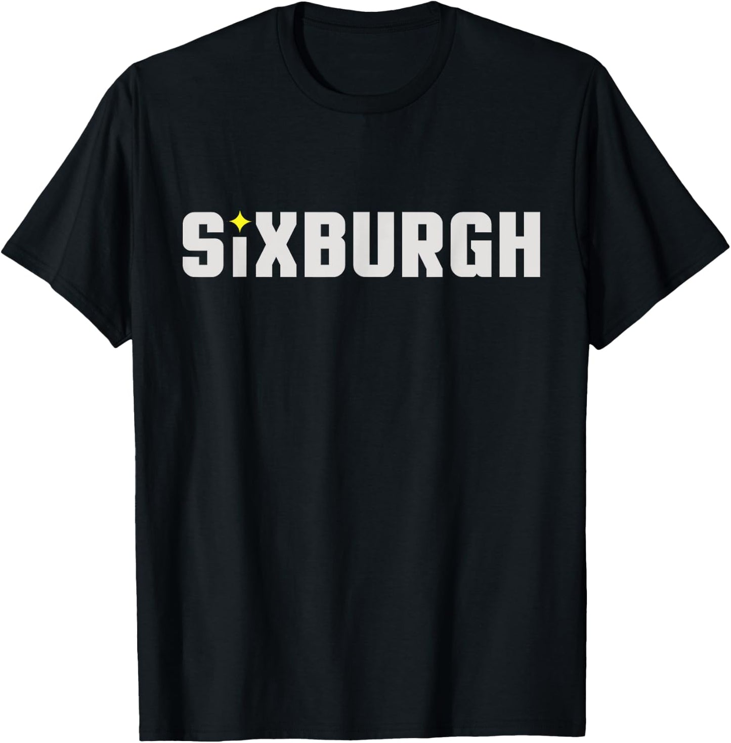Sixburgh Pittsburgh Football T-Shirt - T-Shirt | Black