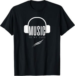 Loyol_-T: Music To My Ears T-Shirt - T-Shirt | Black