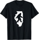 Illinois Bigfoot Sasquatch T-Shirt - T-Shirt | Black