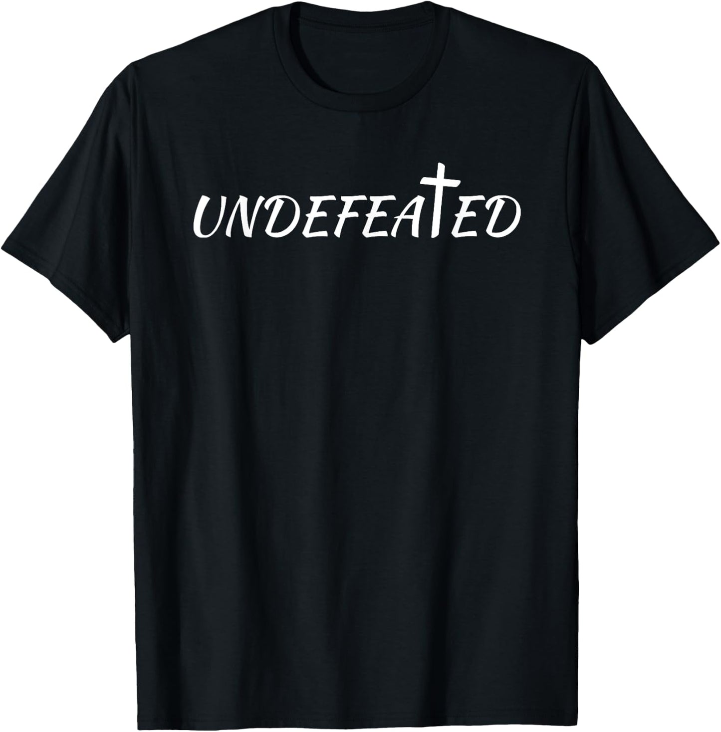 Undefeated God and Jesus T-Shirt - T-Shirt | Black
