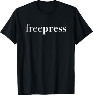Democracy Shirt Free Press Journalist Politics Men Women T-Shirt - T-Shirt | Black