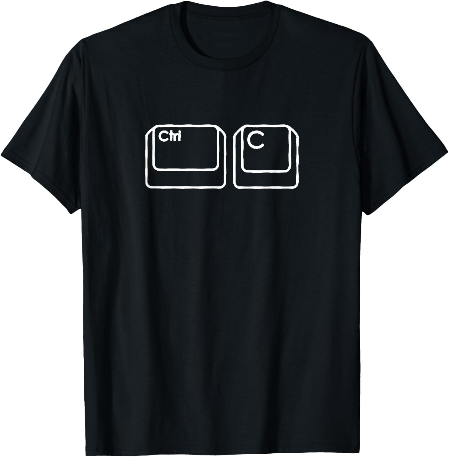 Nerd Dad Ctrl C Copy Paste Matching Shirt T-Shirt - T-Shirt | Black