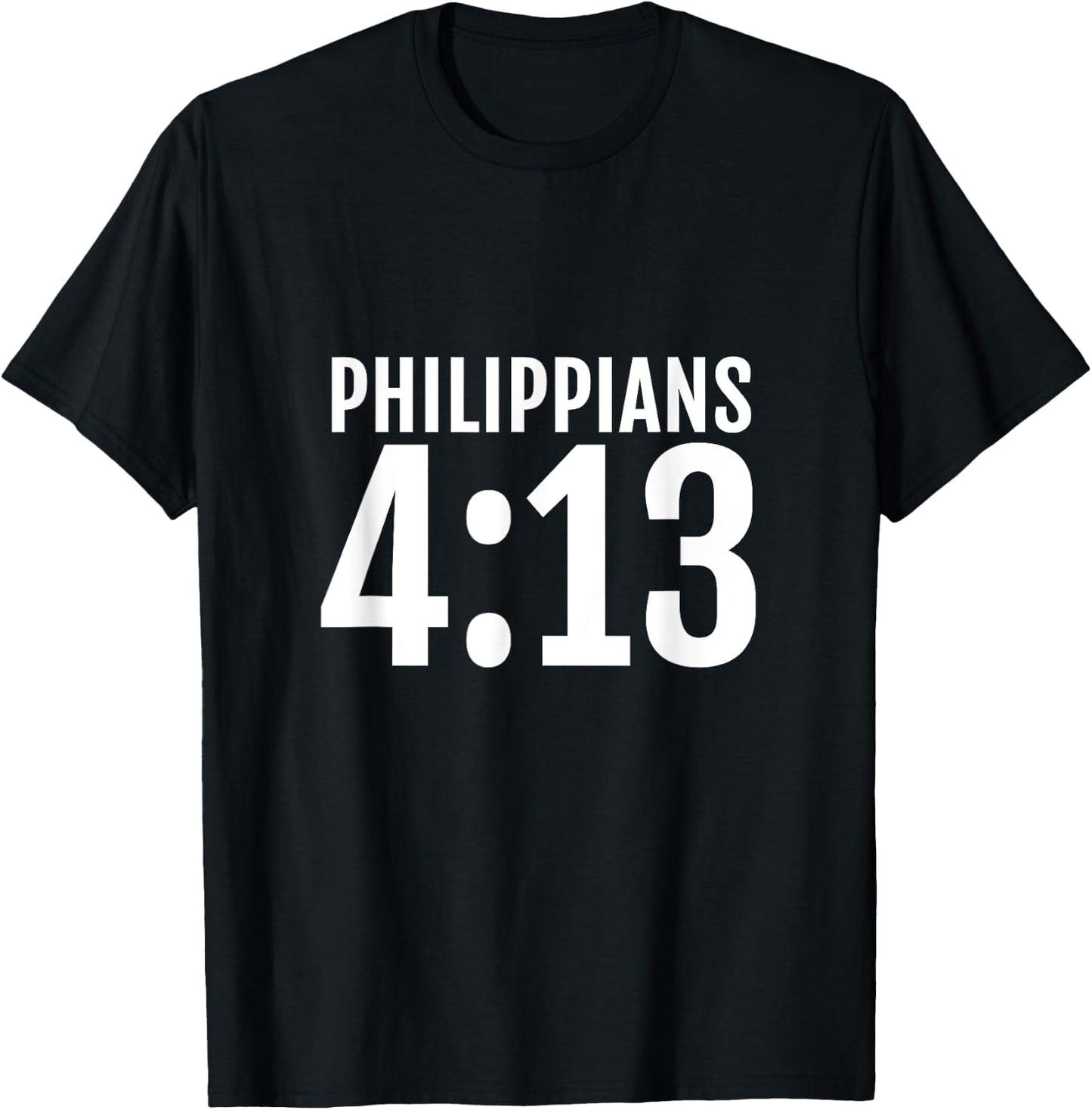Philippians 4:13 I Can Do All Things In Christ Bible T-Shirt - T-Shirt | Black