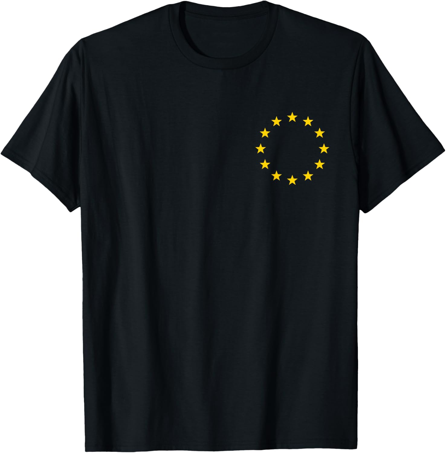 Europe flag symbol logo sign stars EU European Union banner T-Shirt - T-Shirt | Black